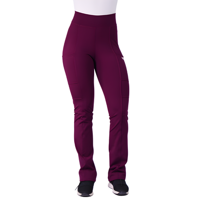 Pantalón Clínico Mujer Flexxy Burdeo