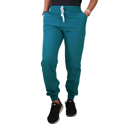 Pantalón Clínico Jogger Antifluidos Verde Turquesa