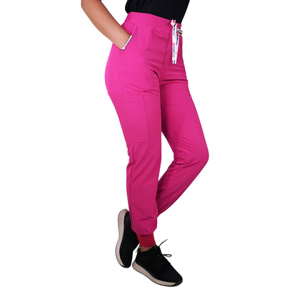 Pantalón Clínico Jogger Antifluidos Fucsia
