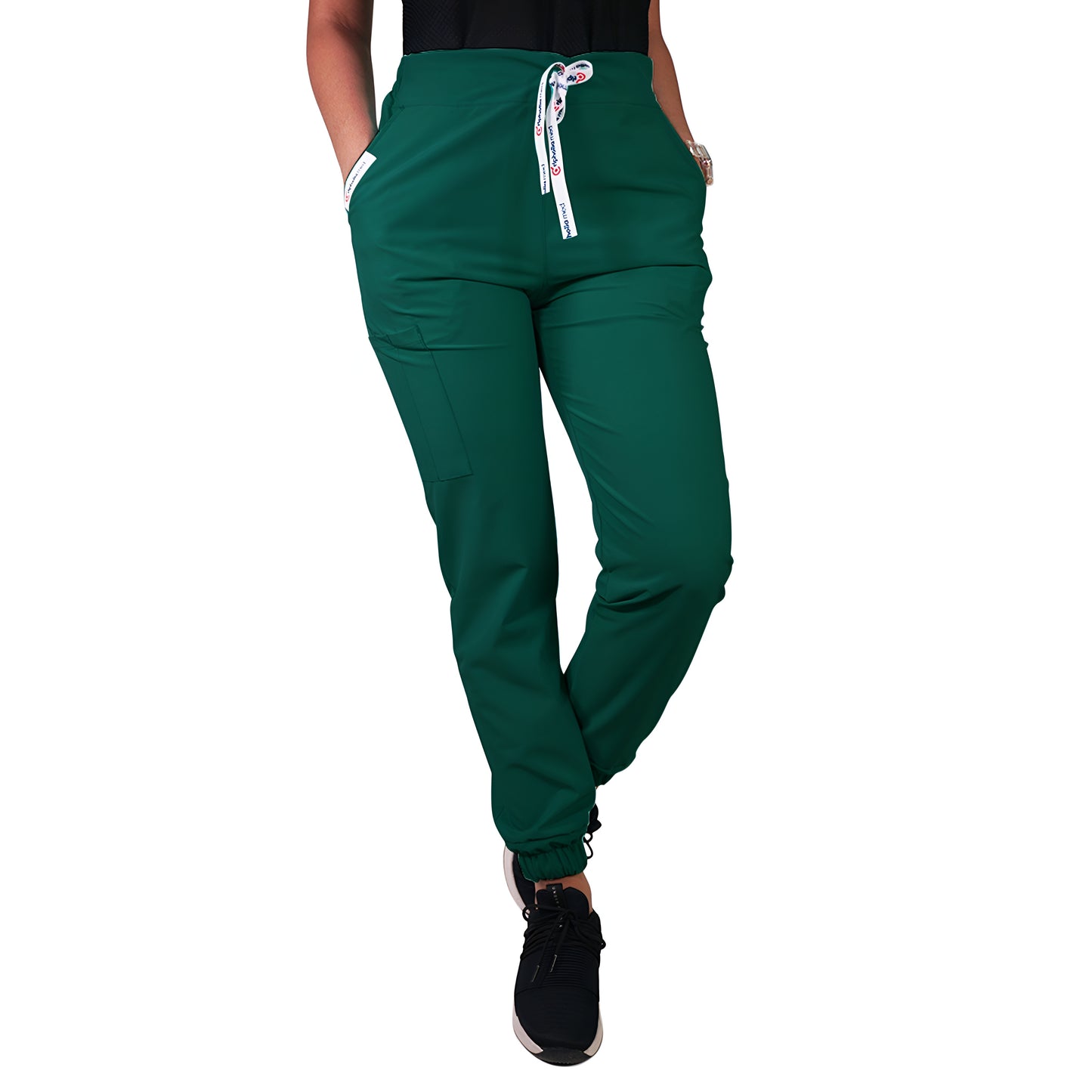 Pantalón Clínico Jogger Antifluidos Verde Botella