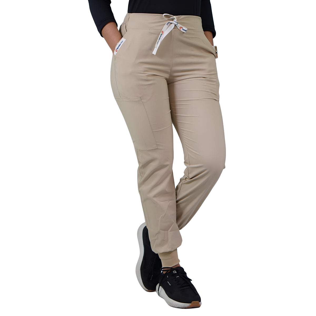 Pantalón Clínico Jogger Antifluidos Beige