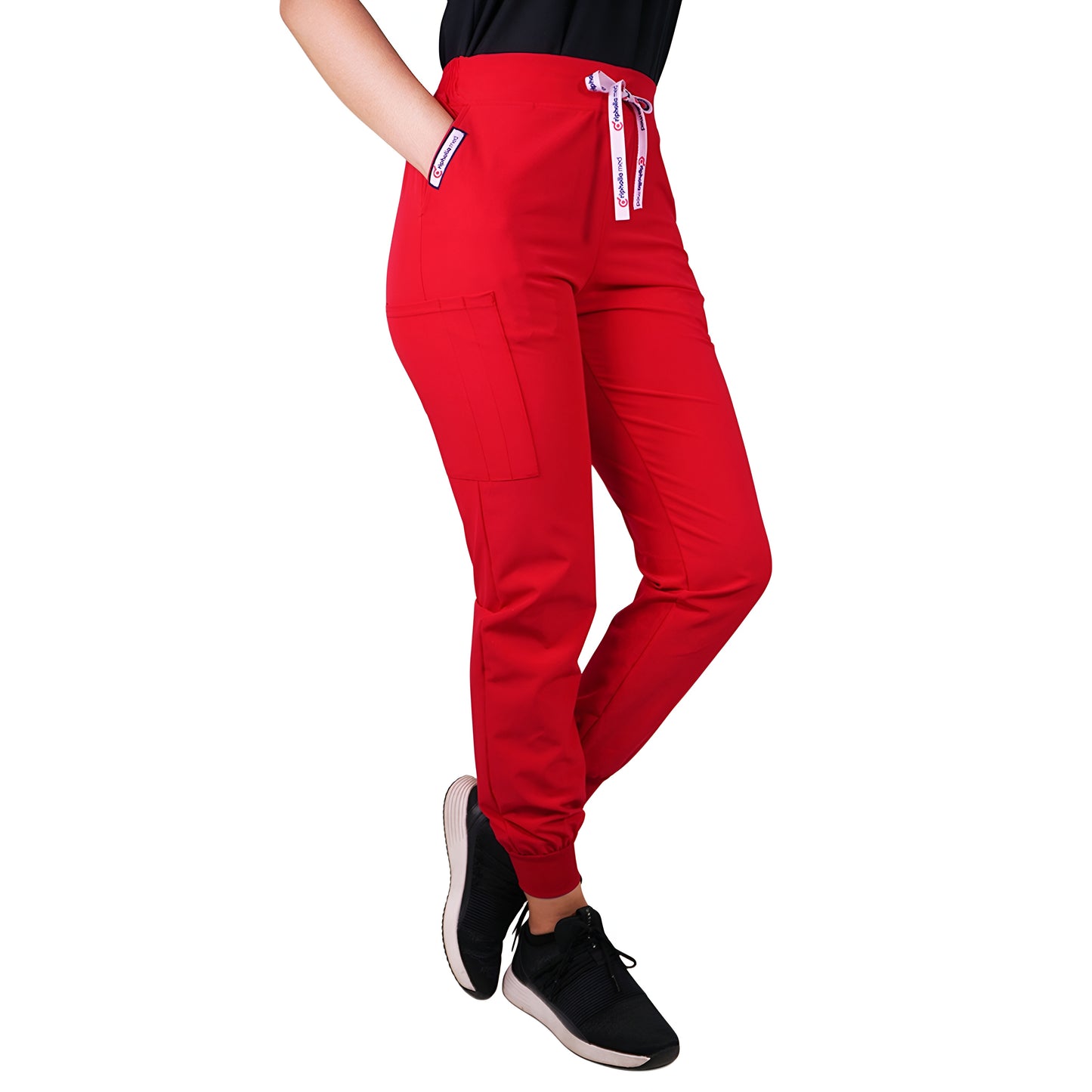 Pantalón Clínico Jogger Antifluidos Rojo