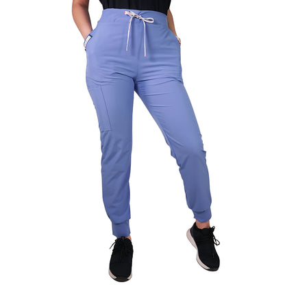 Pantalón Clínico Jogger Antifluidos Celeste
