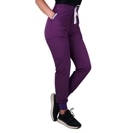 Pantalón Clínico Jogger Antifluidos Morado