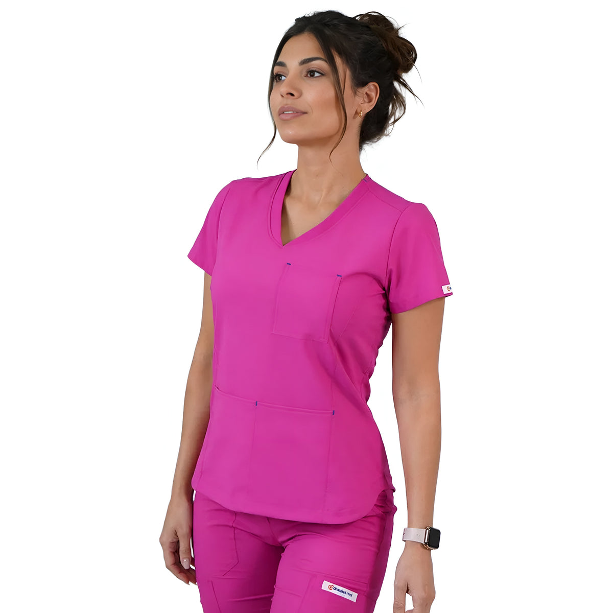 Delantal Mujer Violeta Antifluidos Fucsia