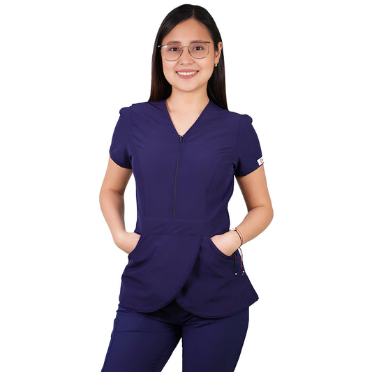 Delantal Mujer Tulipan Antifluidos Azul Marino