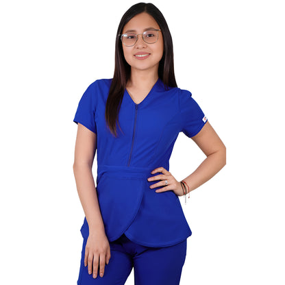 Delantal Mujer Tulipan Antifluidos Azul Rey