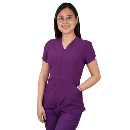 Delantal Mujer Tulipan Antifluidos Morado
