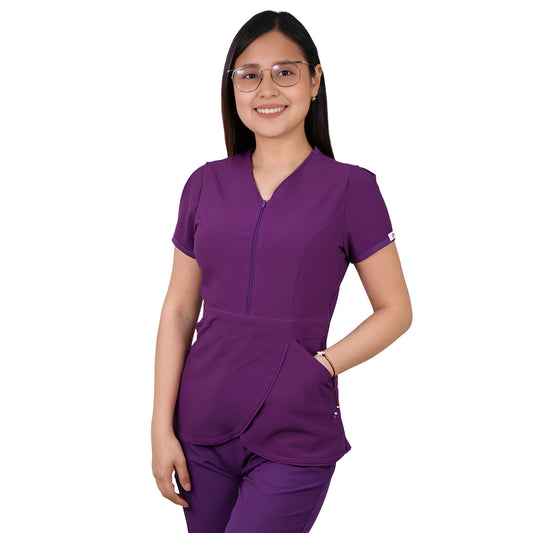 Delantal Mujer Tulipan Antifluidos Morado