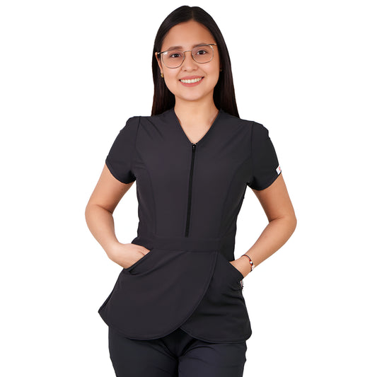Delantal Mujer Tulipan Antifluidos Gris Acero