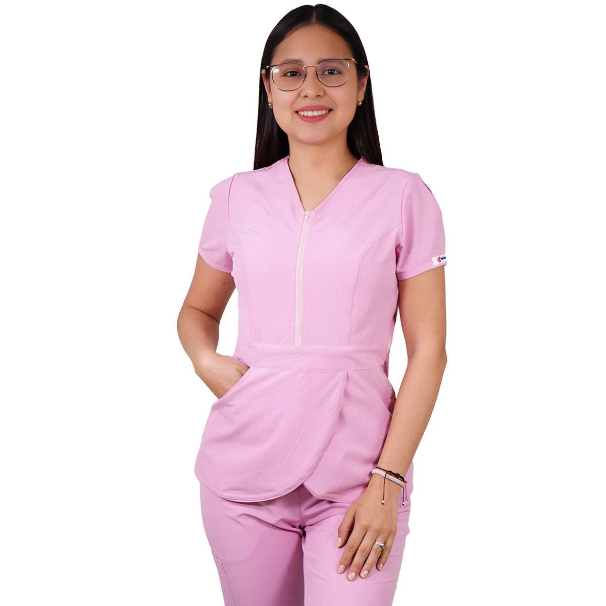 Delantal Mujer Tulipan Antifluidos Rosado