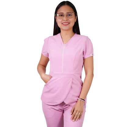 Delantal Mujer Tulipan Antifluidos Rosado