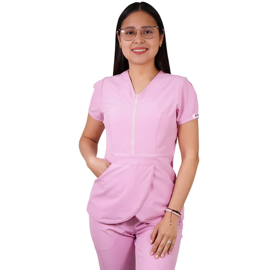 Delantal Mujer Tulipan Antifluidos Rosado