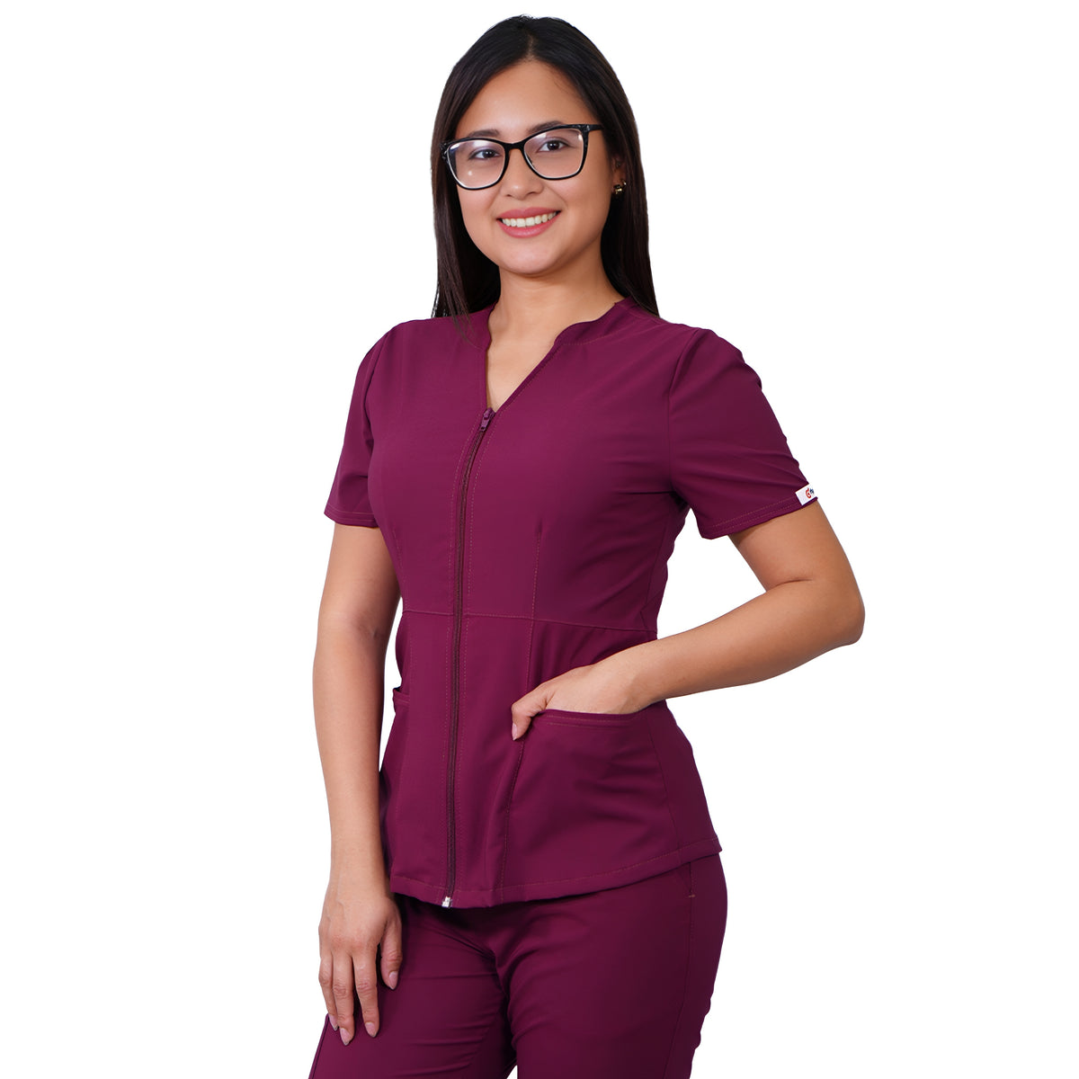 Delantal Mujer Azalea Antifluidos Burdeo