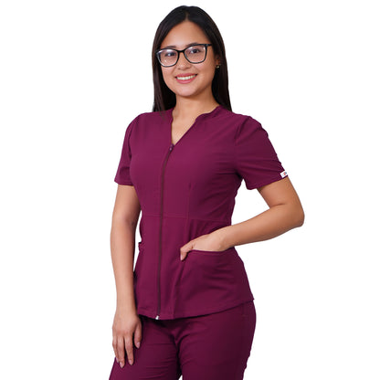 Delantal Mujer Azalea Antifluidos Burdeo