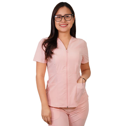 Delantal Mujer Azalea Antifluidos Palo Rosa