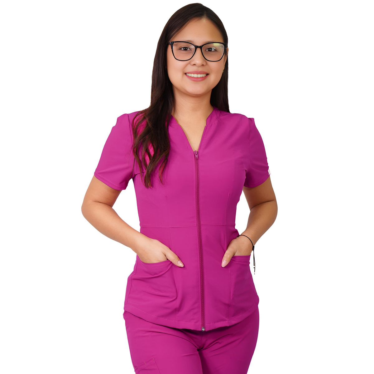 Delantal Mujer Azalea Antifluidos Fucsia