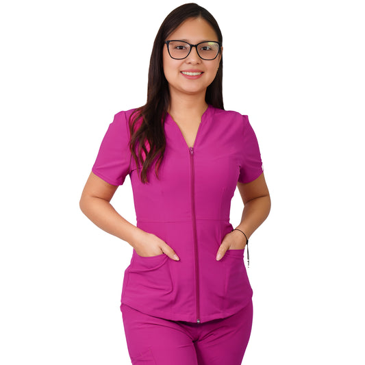 Delantal Mujer Azalea Antifluidos Fucsia