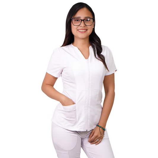 Delantal Mujer Azalea Antifluidos Blanco