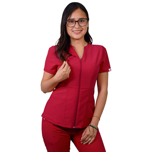 Delantal Mujer Azalea Antifluidos Rojo