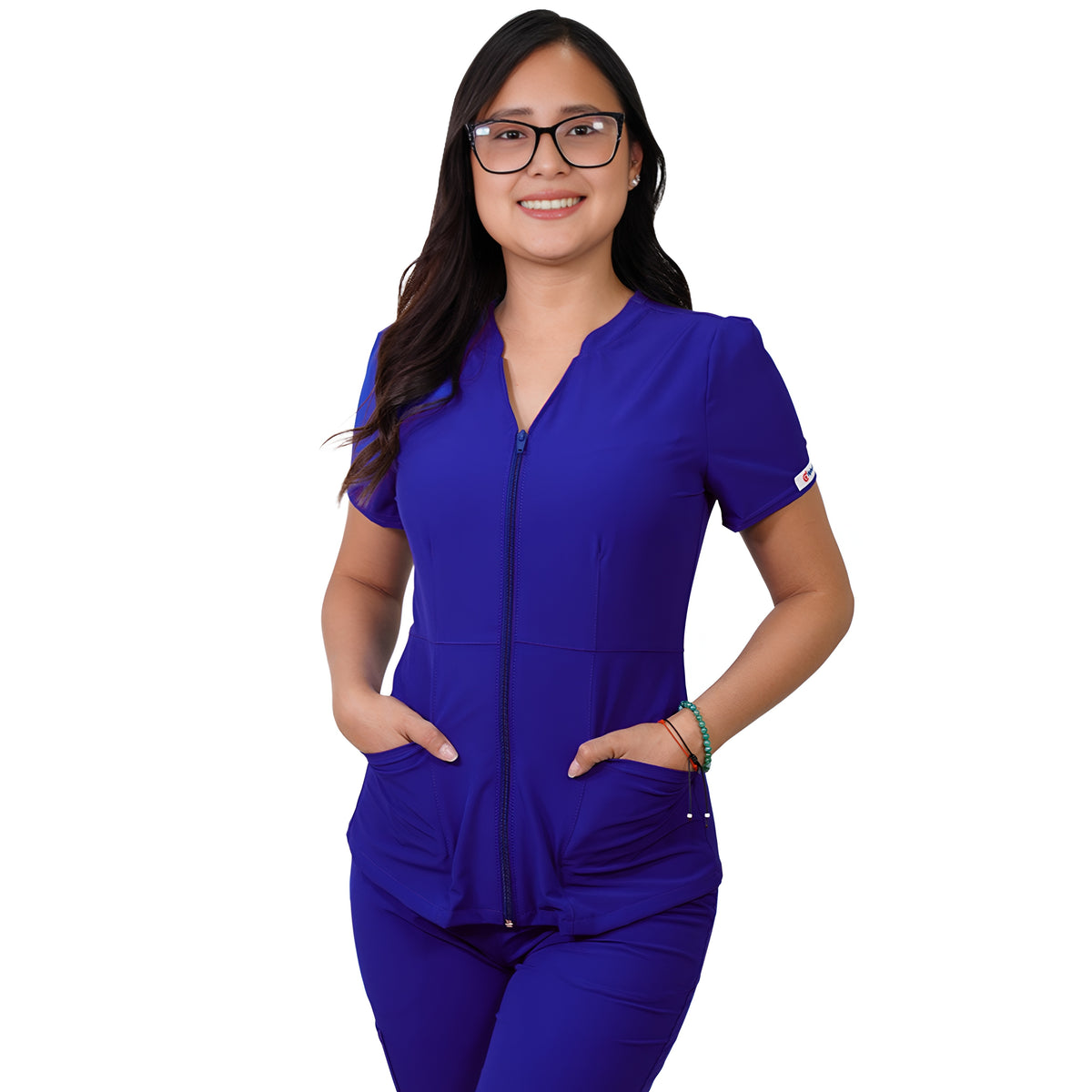 Delantal Mujer Azalea Antifluidos Azul Rey