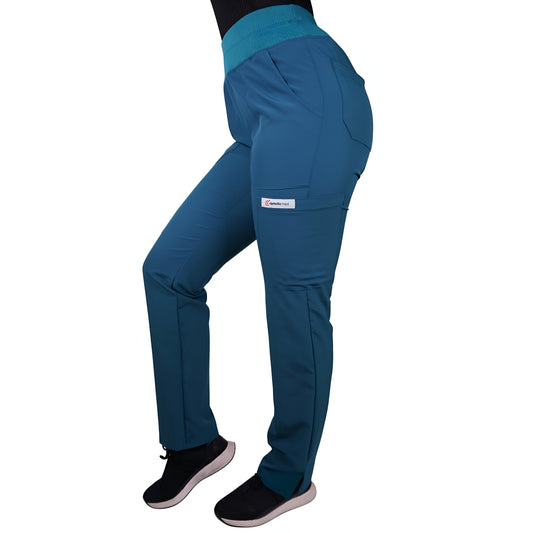 Pantalón PM Antifluidos Mujer Verde Petróleo