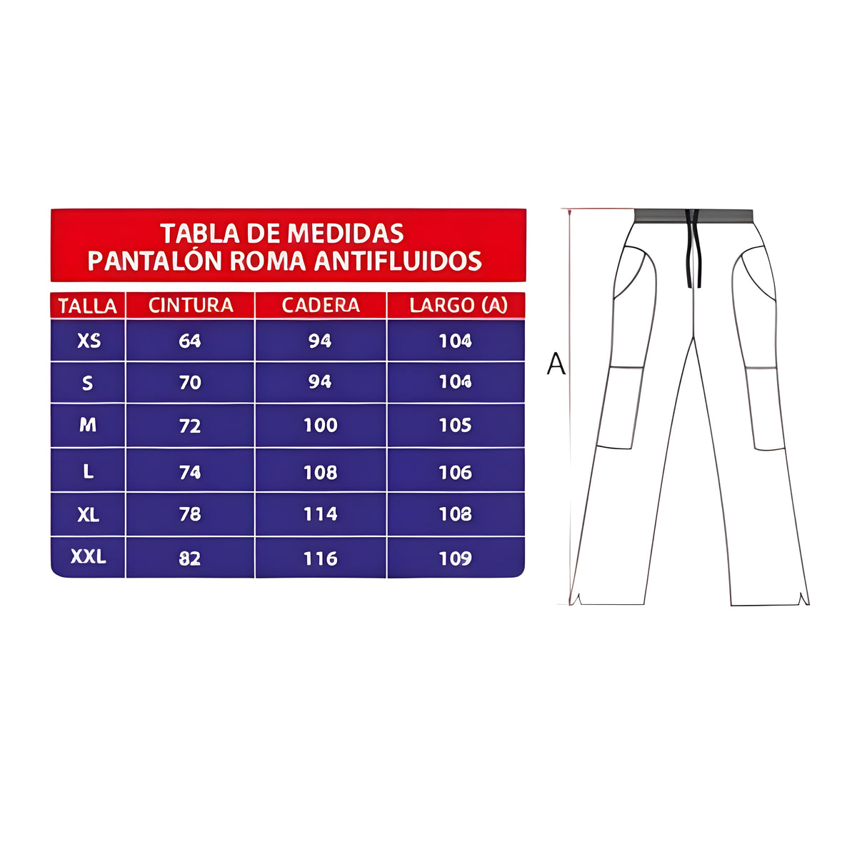 Pantalón Roma Antifluidos Mujer Blanco