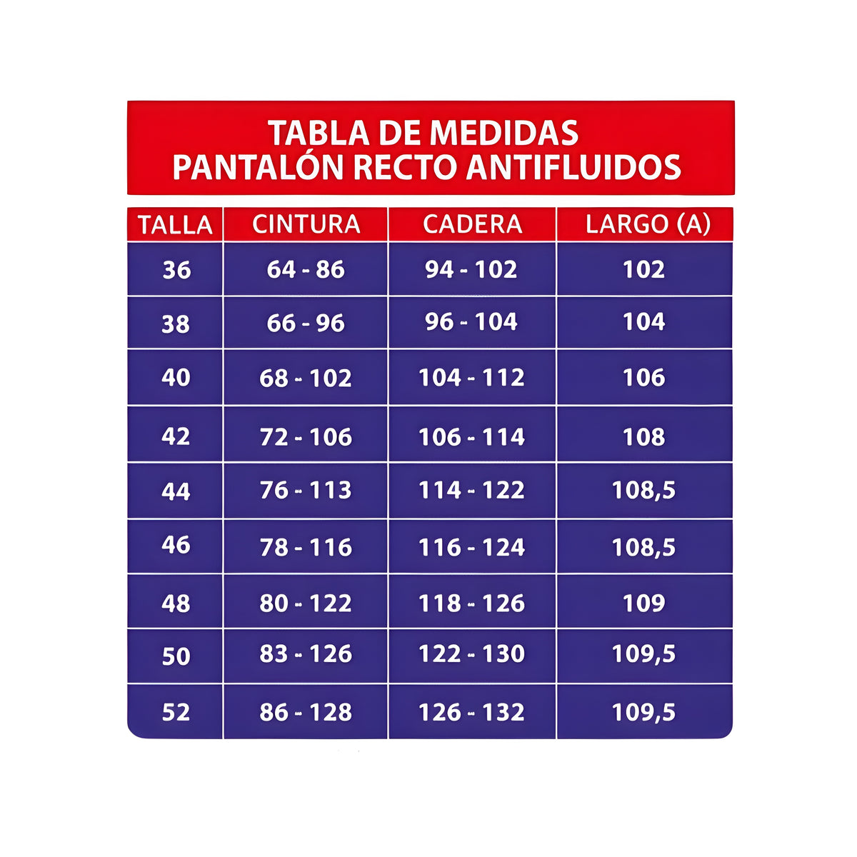 Pantalón Recto Antifluidos Unisex Morado