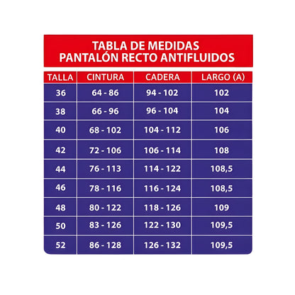 Pantalón Recto Antifluidos Unisex Morado