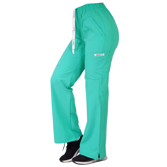 Pantalón Roma Antifluidos Mujer Verde Pastel