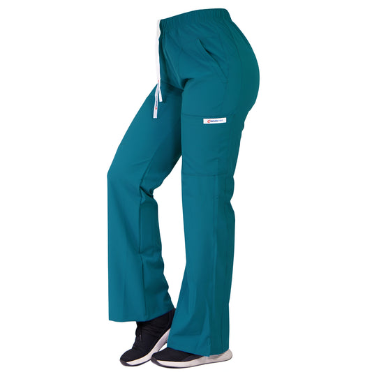 Pantalón Roma Antifluidos Mujer Verde Turquesa