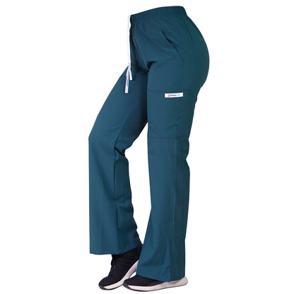 Pantalón Roma Antifluidos Mujer Verde Petróleo