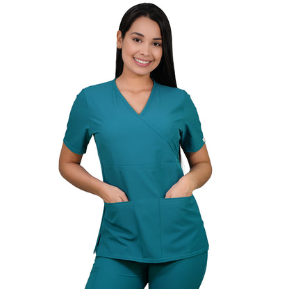 Delantal Mujer Tradicional Antifluidos Verde Turquesa