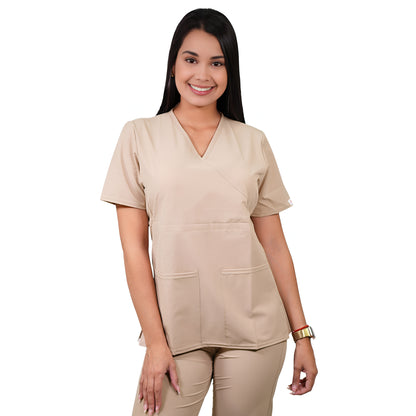 Delantal Mujer Tradicional Antifluidos Beige