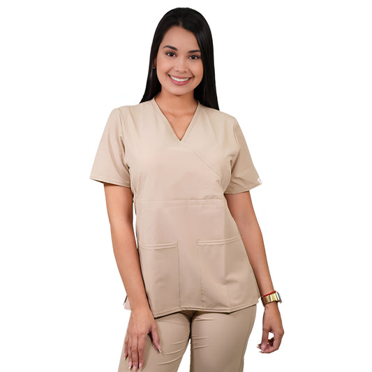 Delantal Mujer Tradicional Antifluidos Beige