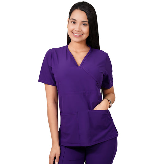 Delantal Mujer Tradicional Antifluidos Morado Oscuro