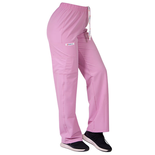 Pantalón Recto Antifluidos Unisex Rosado
