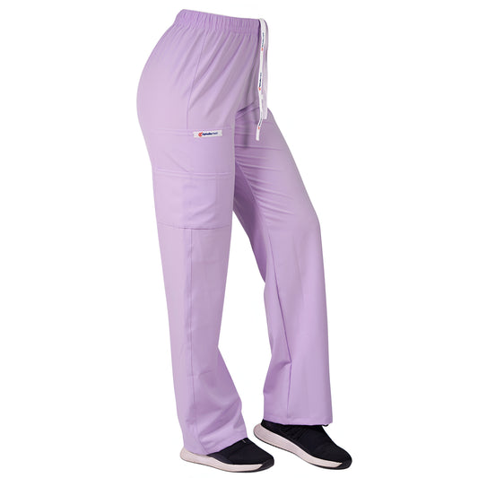 Pantalón Recto Antifluidos Unisex Lila Pastel