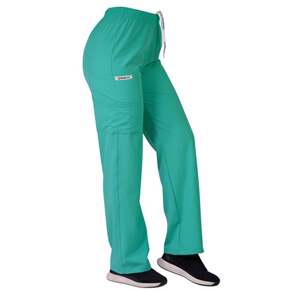 Pantalón Recto Antifluidos Unisex Verde Pastel