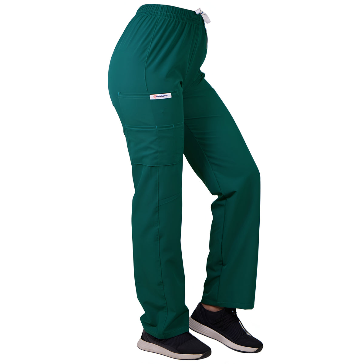 Pantalón Recto Antifluidos Unisex Verde Pabellón