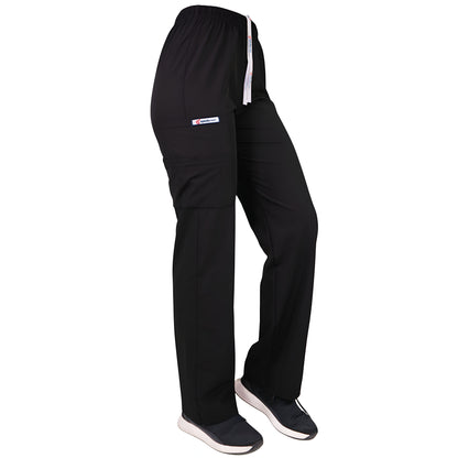 Pantalón Recto Antifluidos Unisex Negro