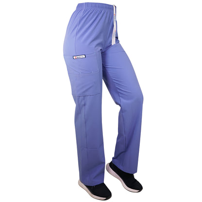 Pantalón Recto Antifluidos Unisex Celeste