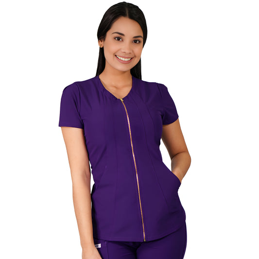 Delantal Mujer Lirio Antifluidos Morado Oscuro