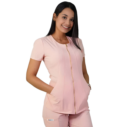 Delantal Mujer Lirio Antifluidos Palo Rosa