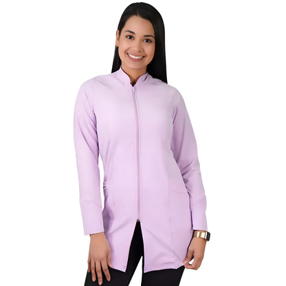 Bata Clínica Antifluidos Mujer Lila Pastel