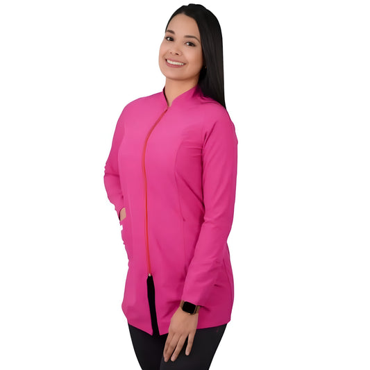 Bata Clínica Antifluidos Mujer Fucsia