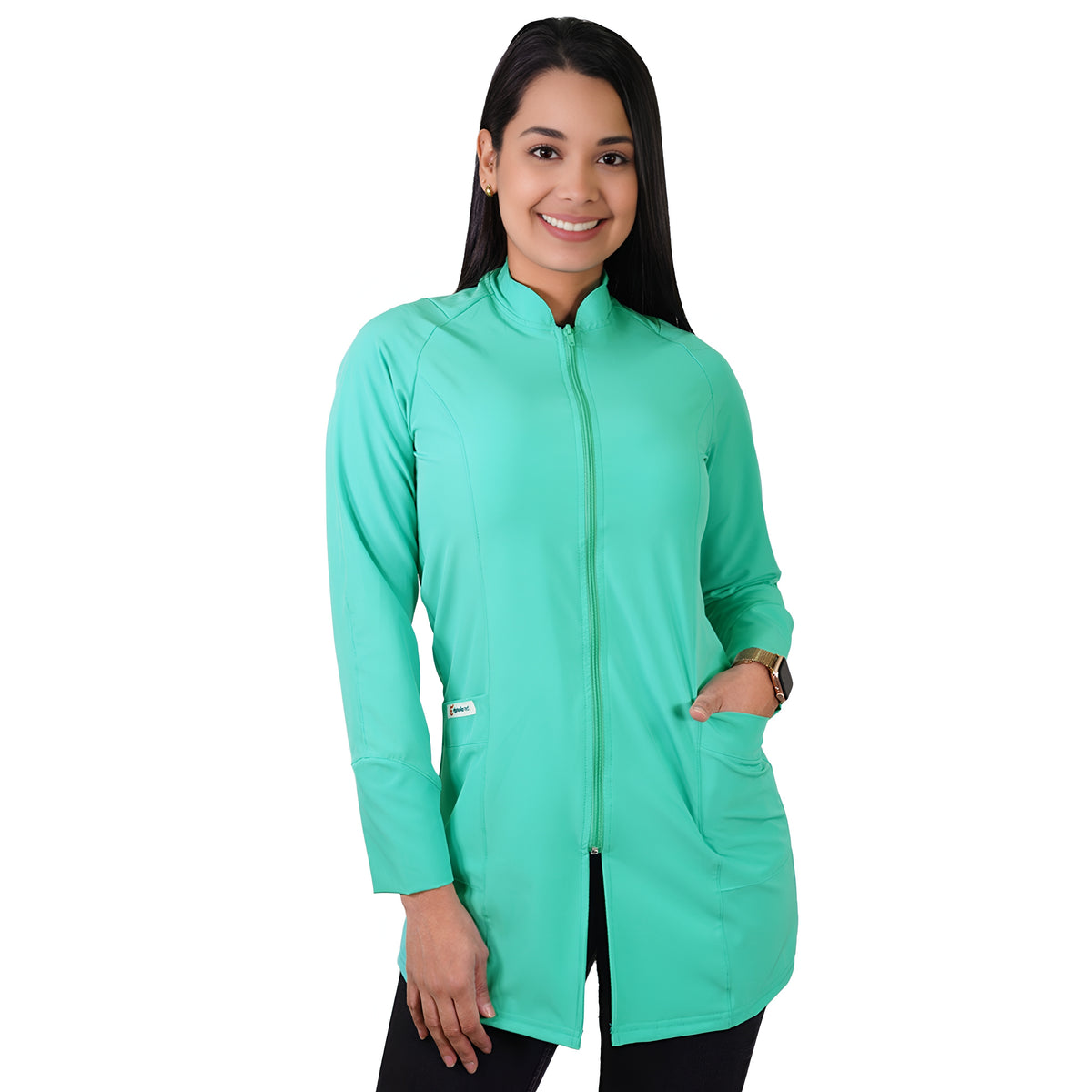 Bata Clínica Antifluidos Mujer Verde Pastel