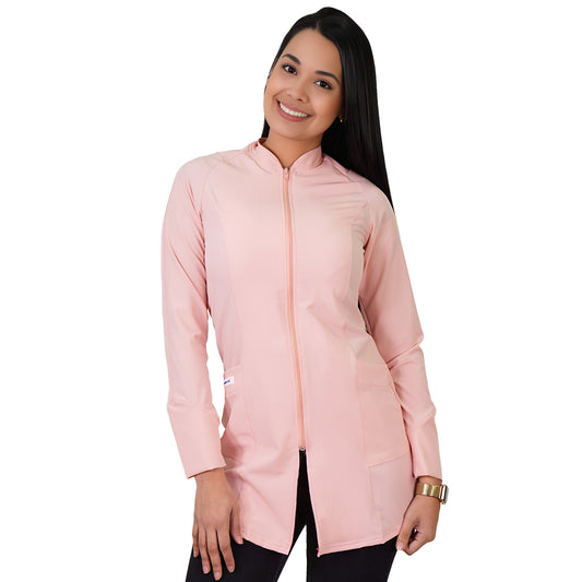 Bata Clínica Antifluidos Mujer Palo Rosa