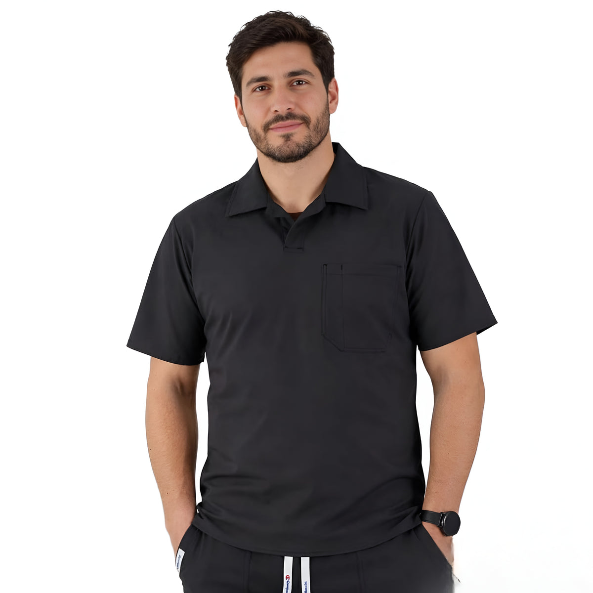 Delantal Amador Hombre Antifluidos Gris Acero