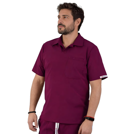 Delantal Amador Hombre Antifluidos Burdeo